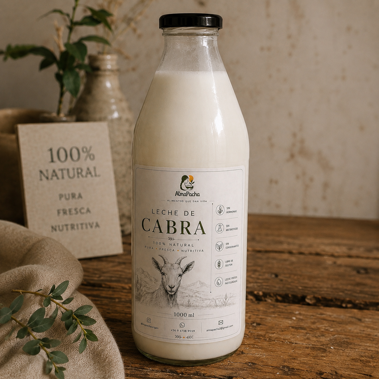 Leche de cabra (1 litro)