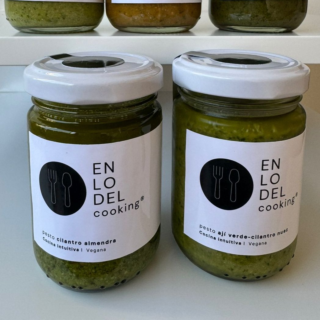 Pesto de cilantro y almendras (158 cc)