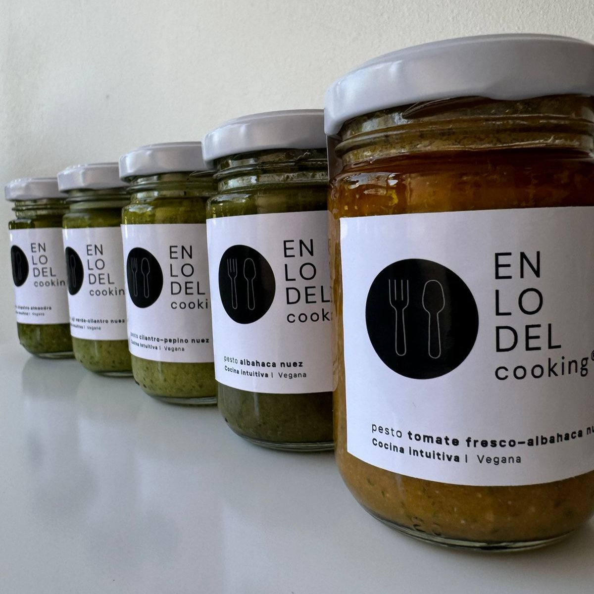 Pesto tomate fresco, albahaca, nuez (158cc)