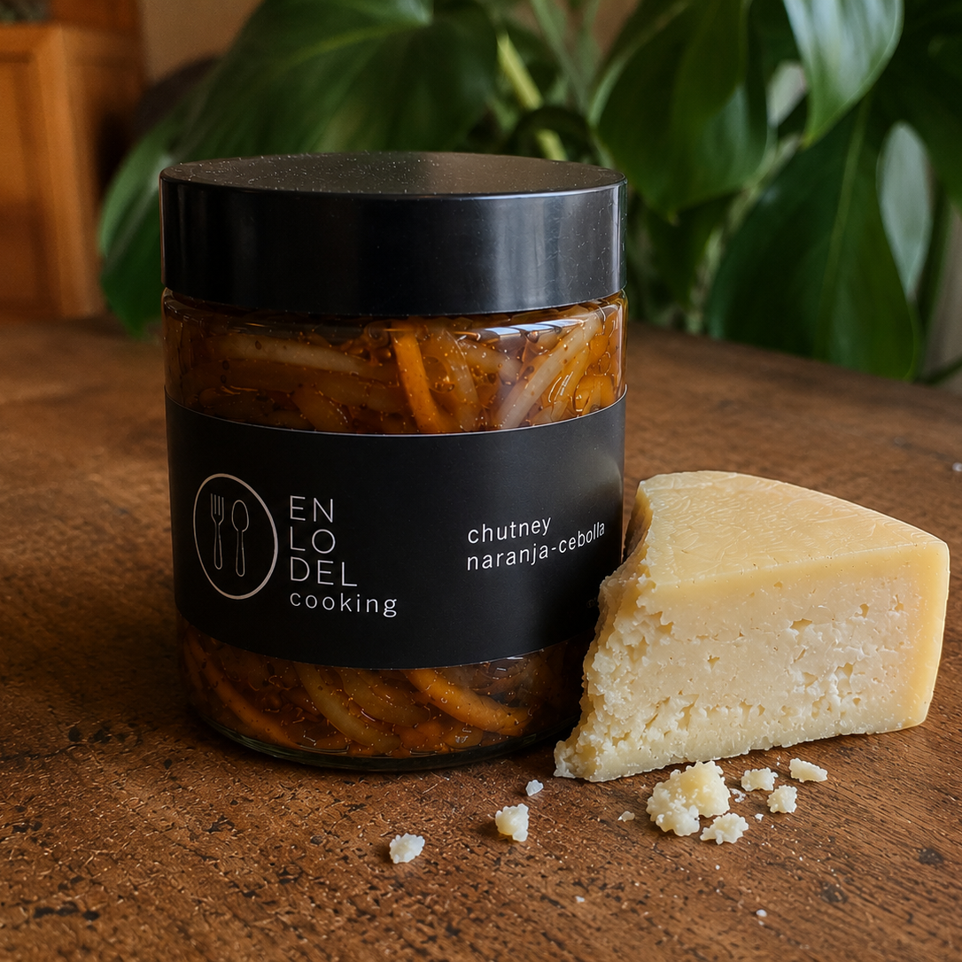 Chutney naranja-cebolla + Queso de Campo
